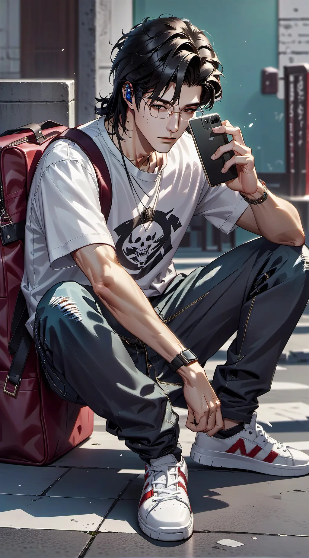 ai character: Alexander  background