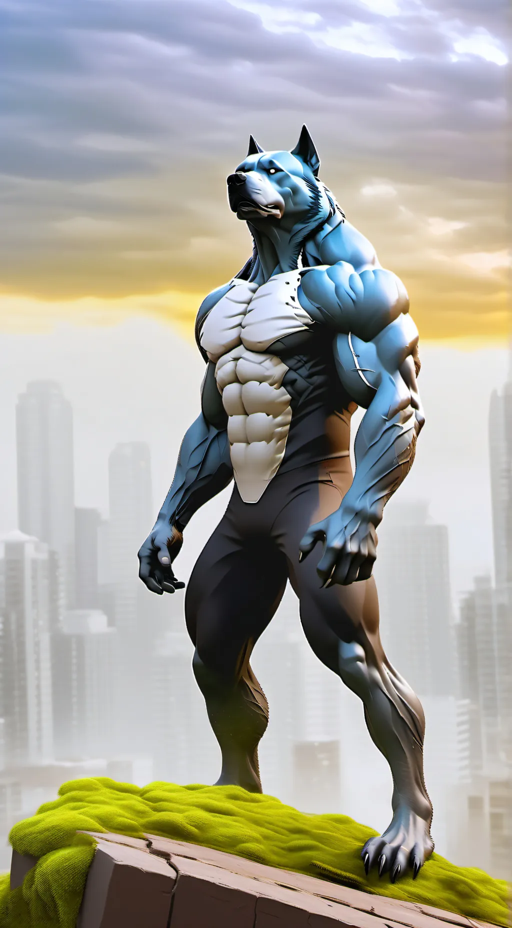 ai character: The evil dogman background