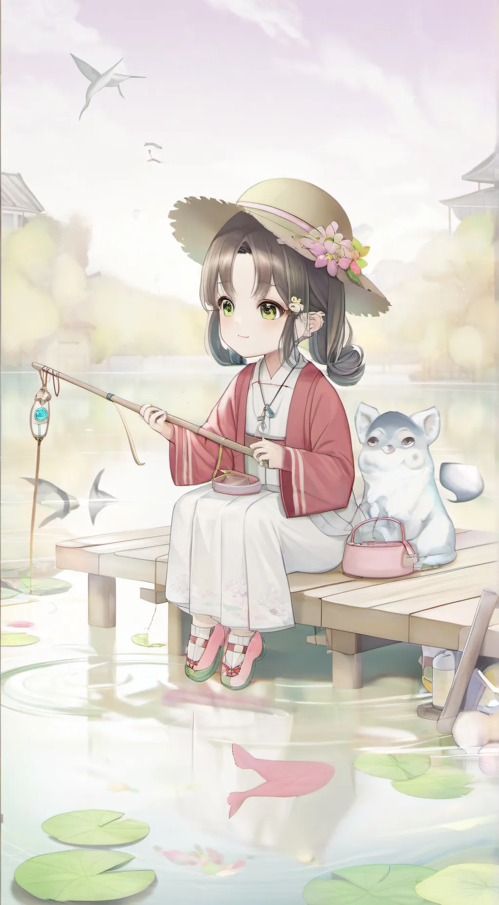 ai character: lost small child background