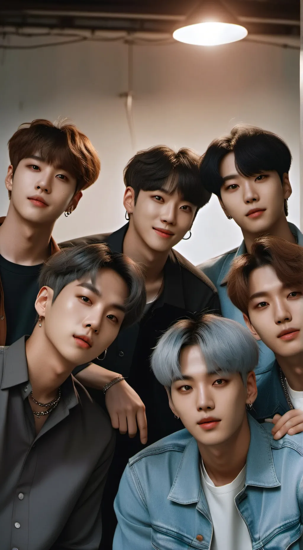 ai character: BTS🎉🥳🥳🎊 background