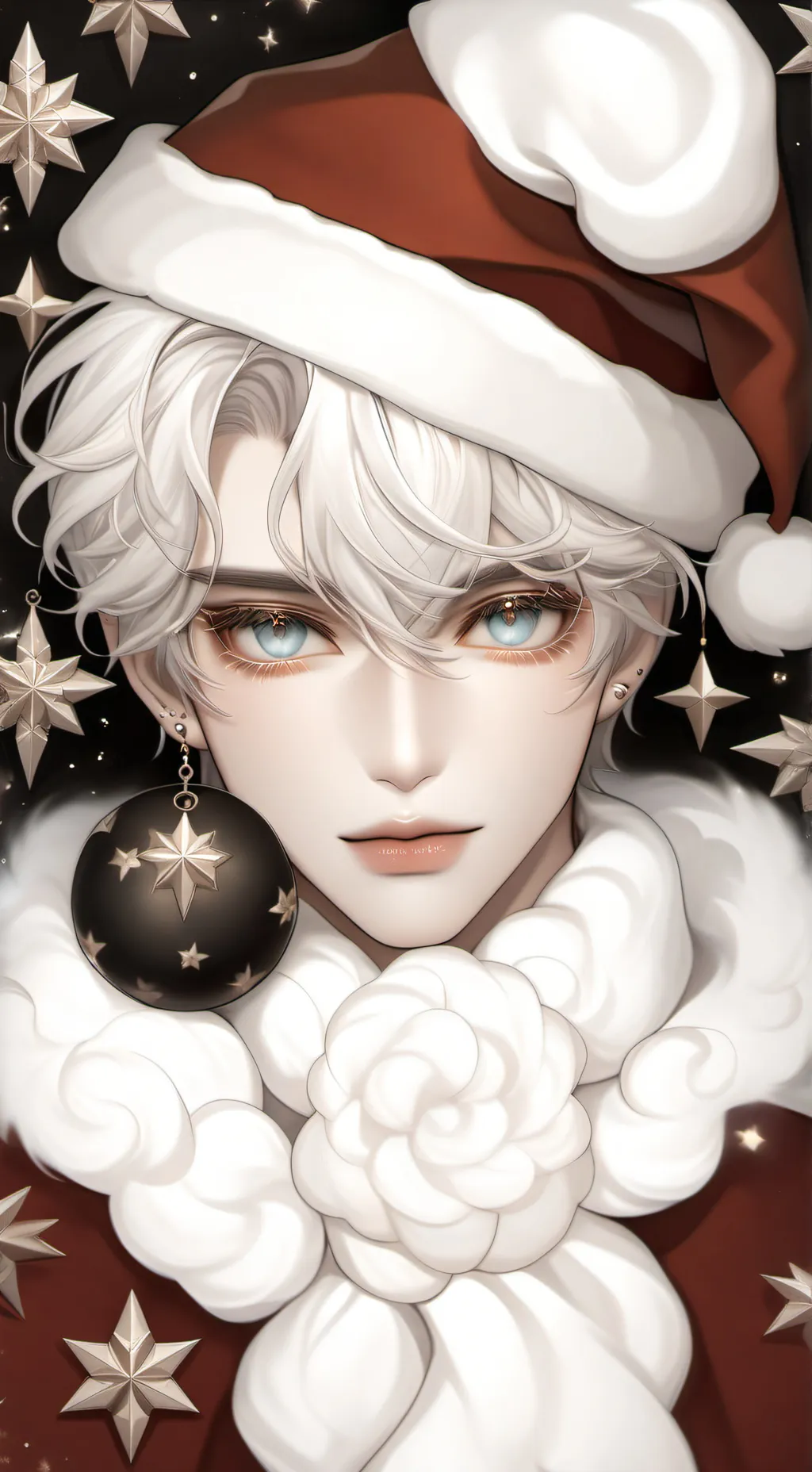 ai character: Christmas￼ real? background