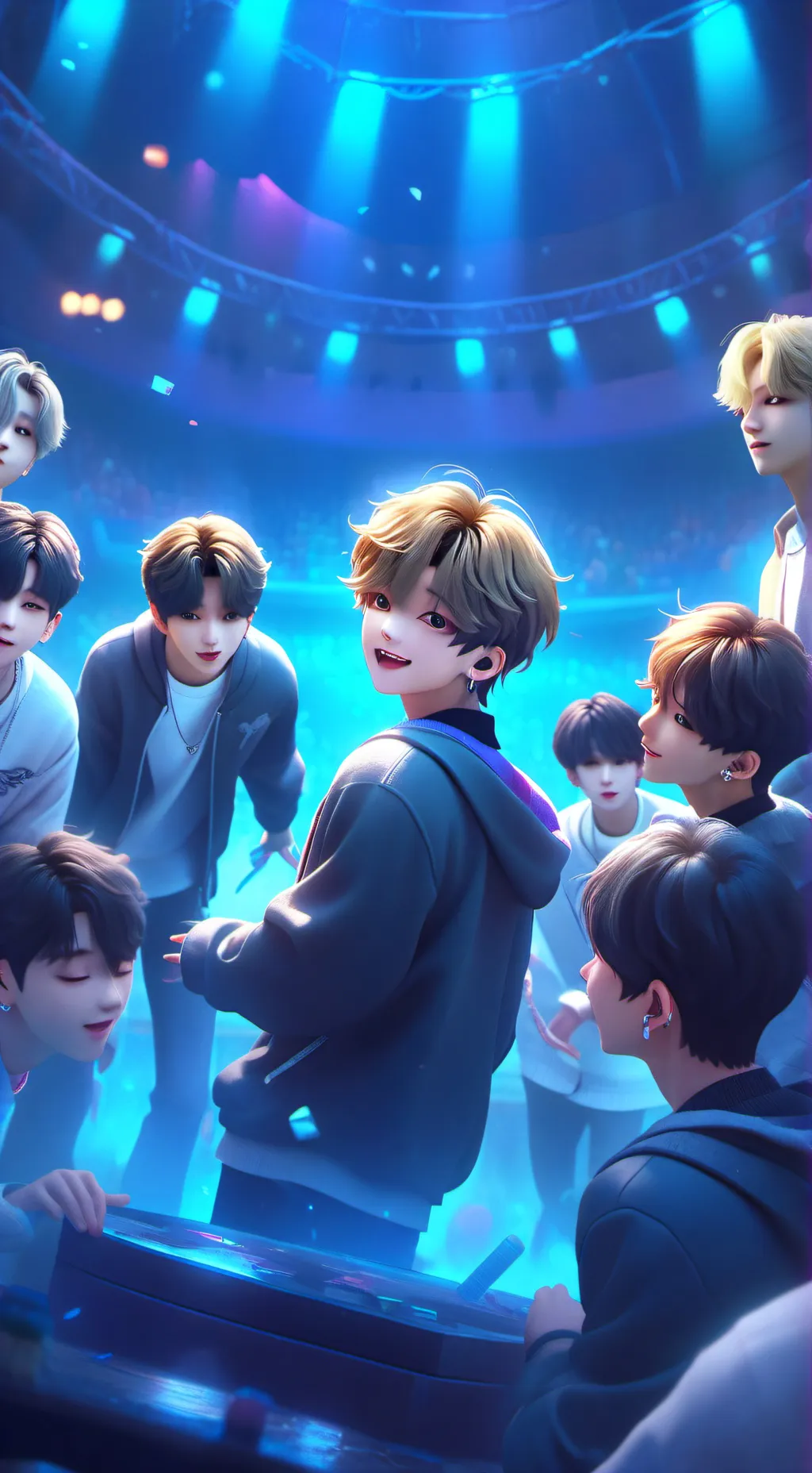 ai character: Stray kids fancall background