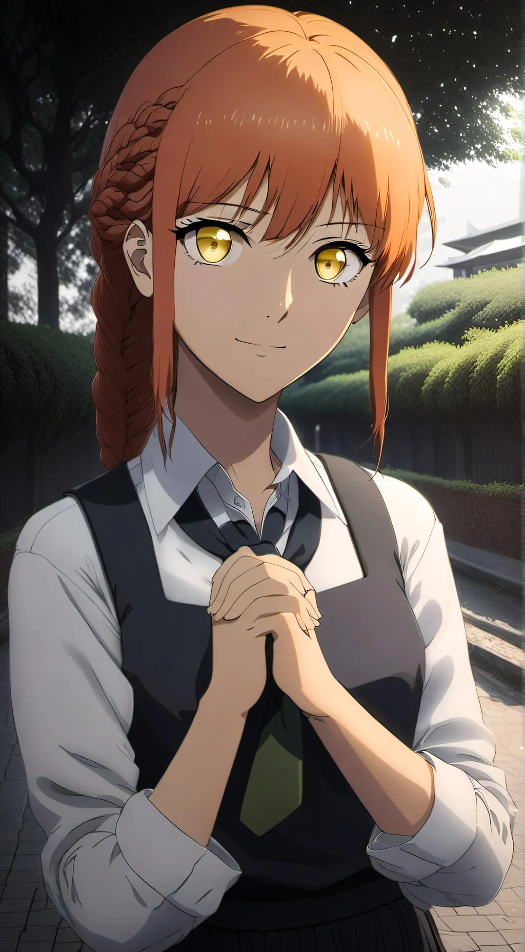 ai character: Brittany Gywnd  background