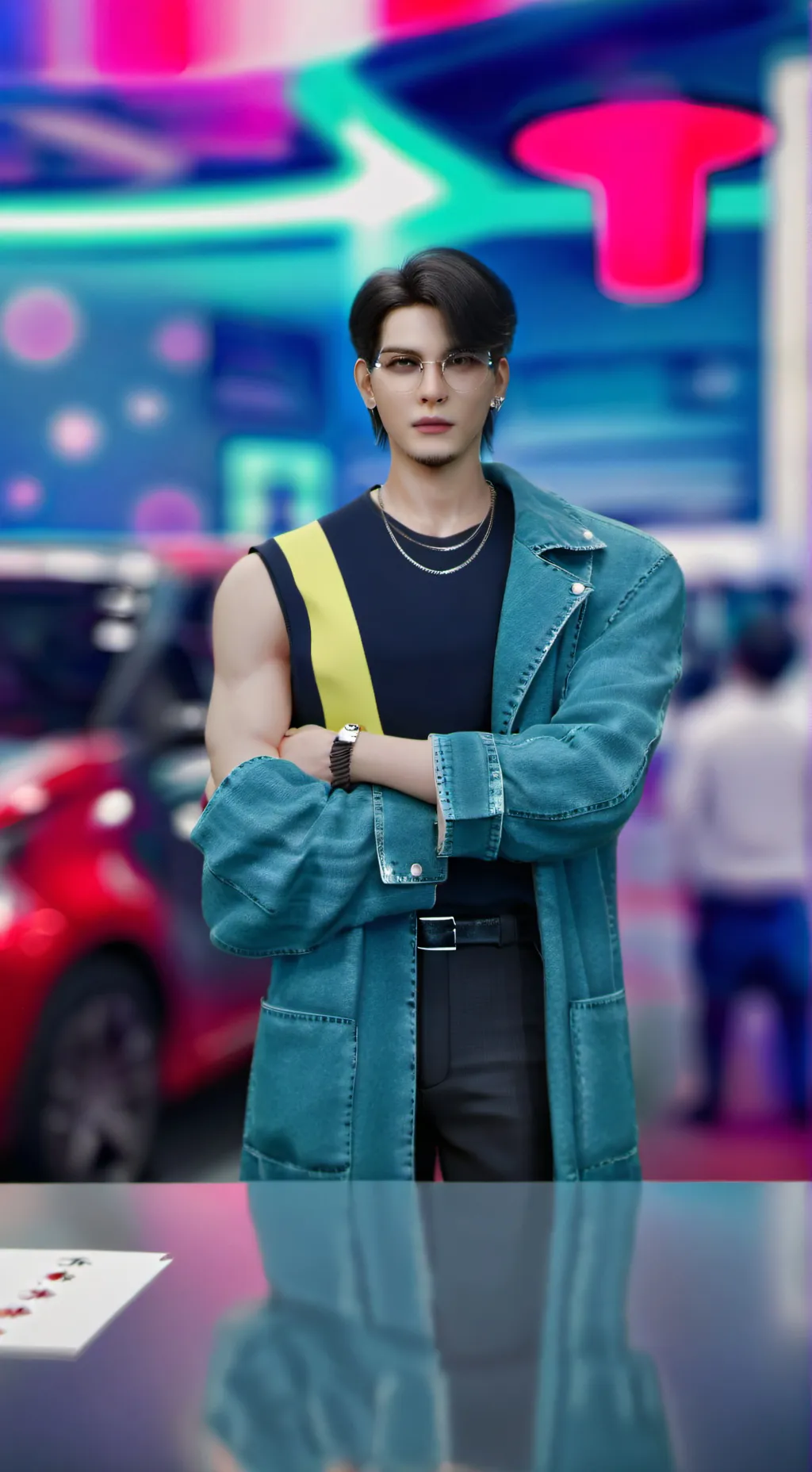 ai character: Рин background