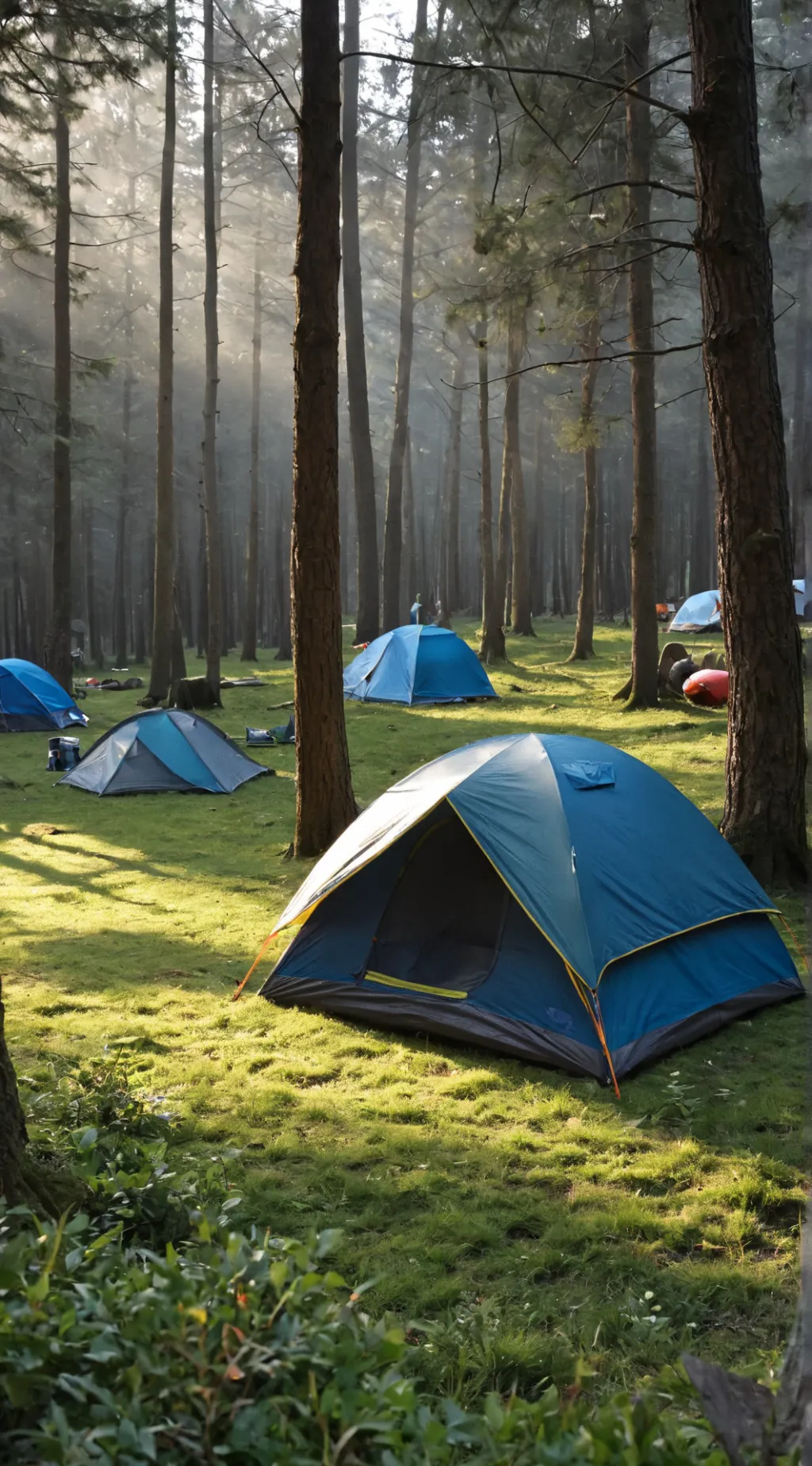 ai character: forsaken camping  background