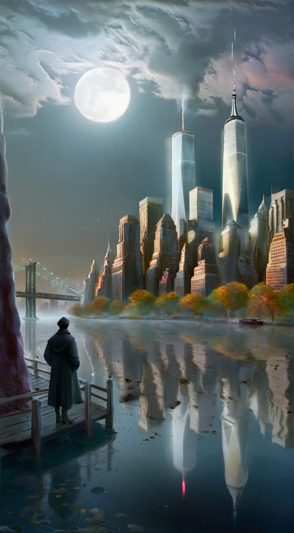 ai character: car at night background