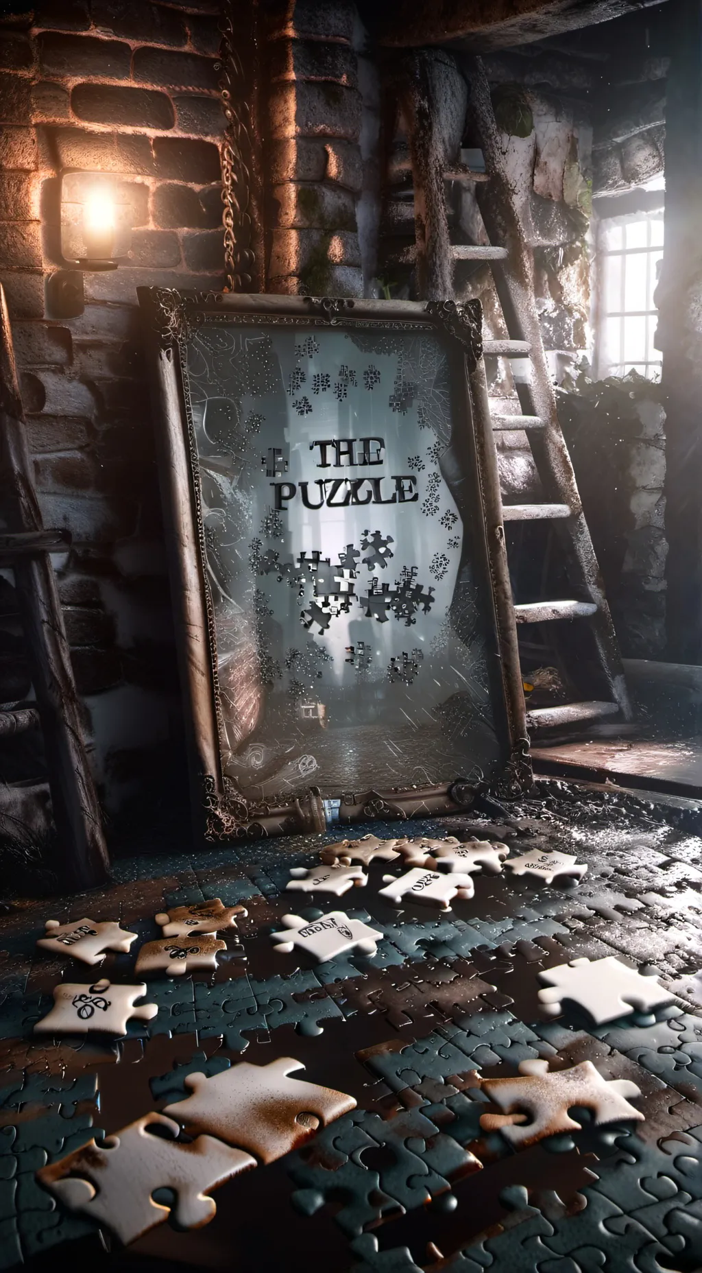 ai character: The puzzle  background