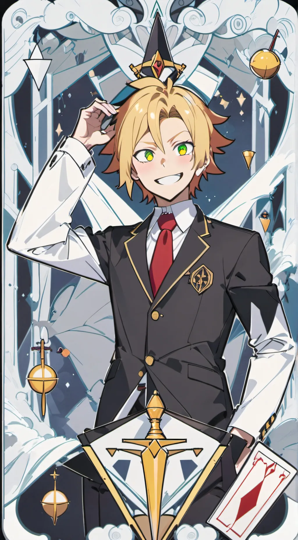 ai character: Denki kaminari background