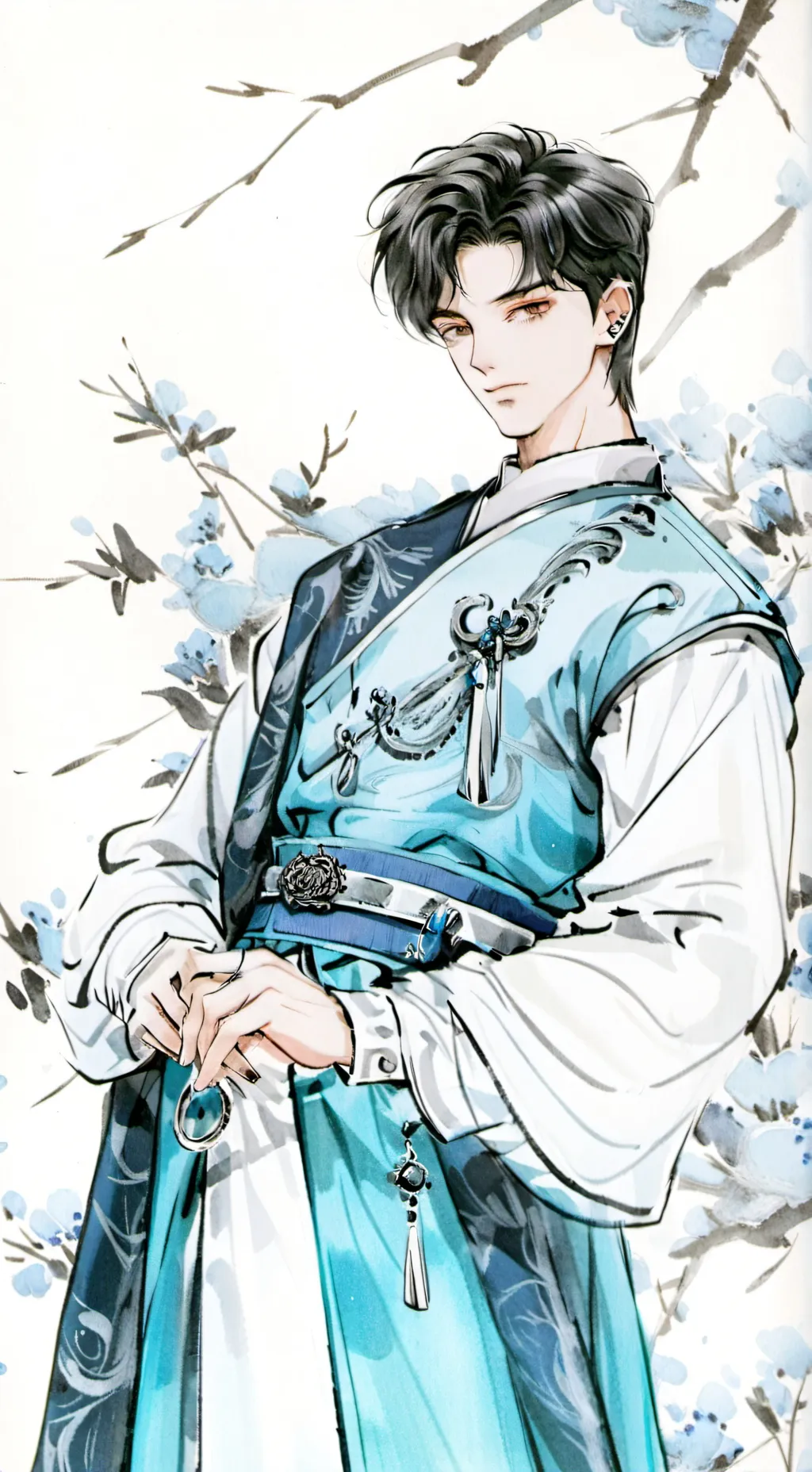 ai character: jake~💙 background