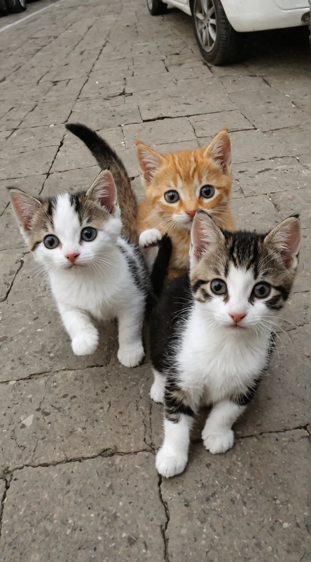 ai character: carrera de gatitos background