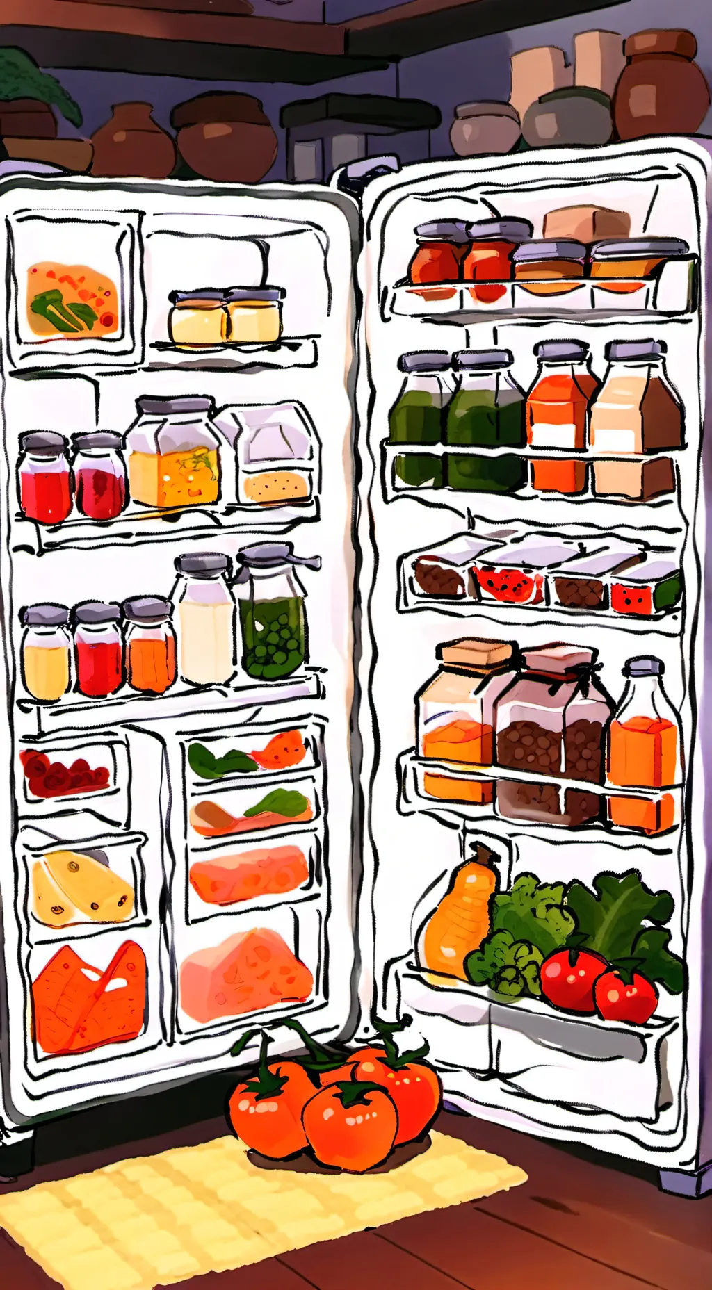 ai character: resturaunt background