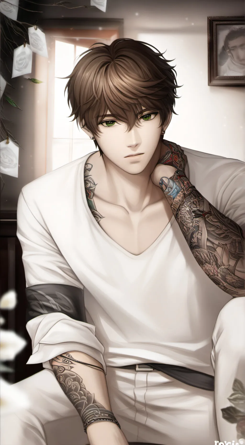 ai character: Leo background