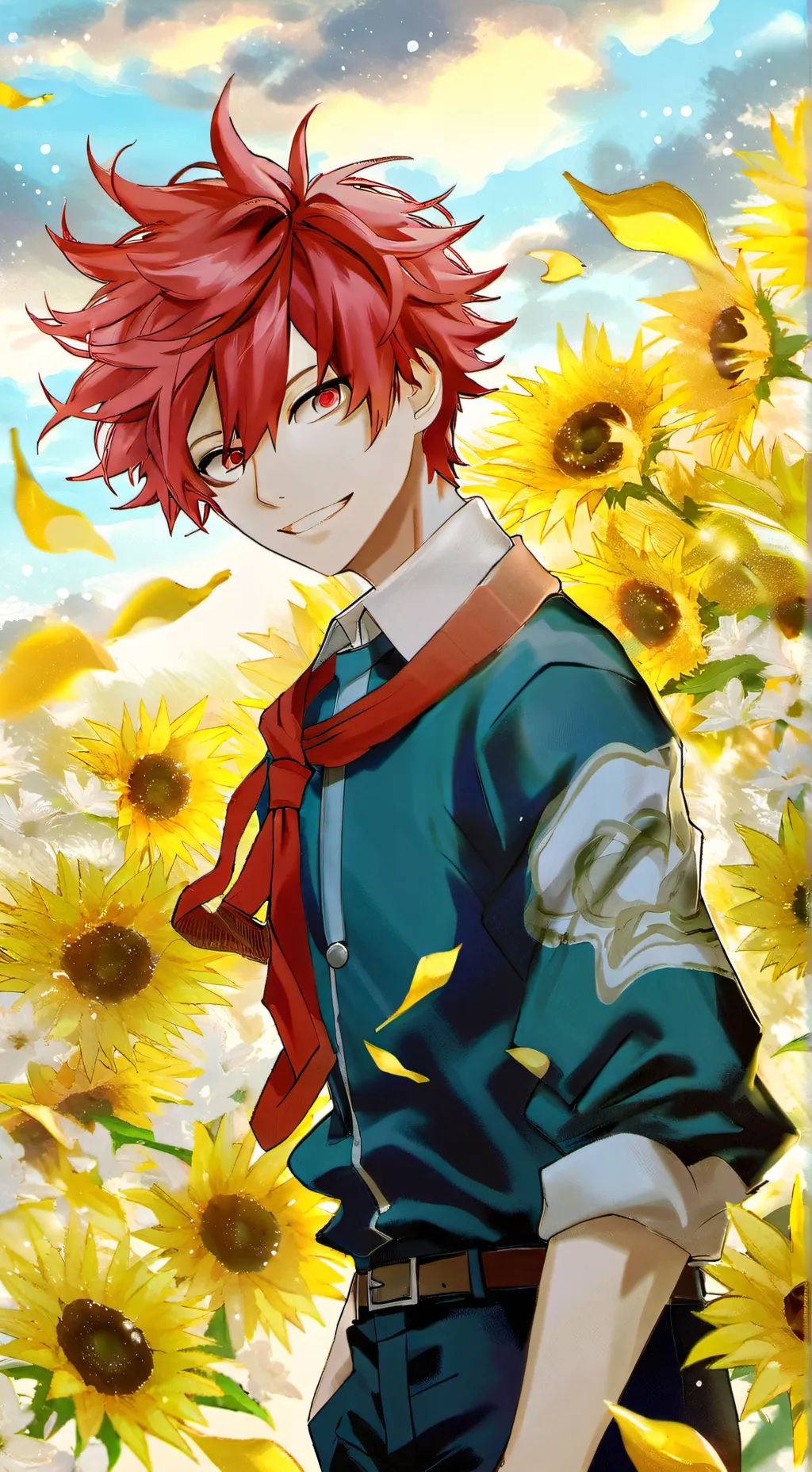 ai character: todoroki's xmas background