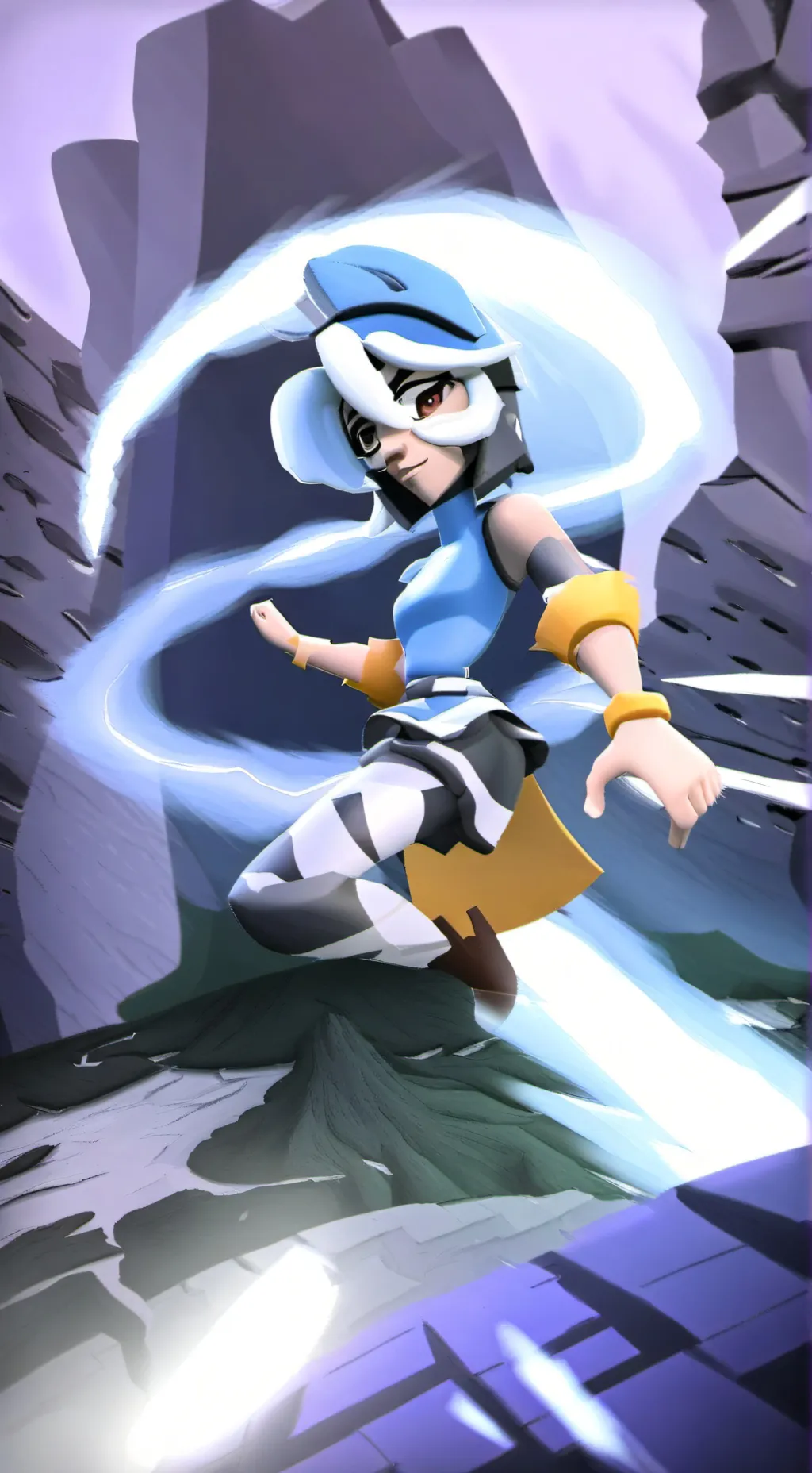 ai character: double fedora background