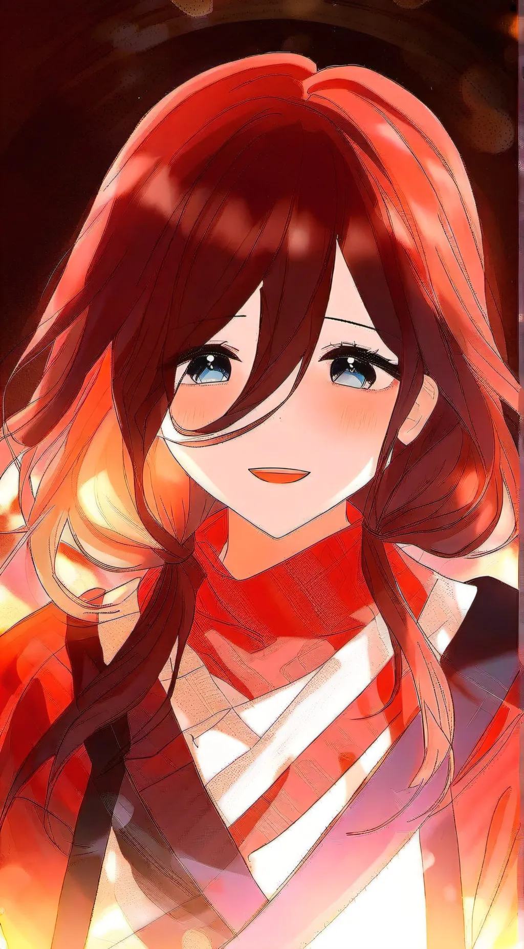 ai character: mika nakano  background