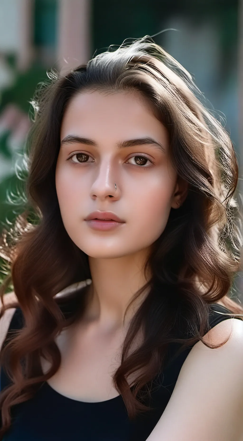 ai character: Violet background