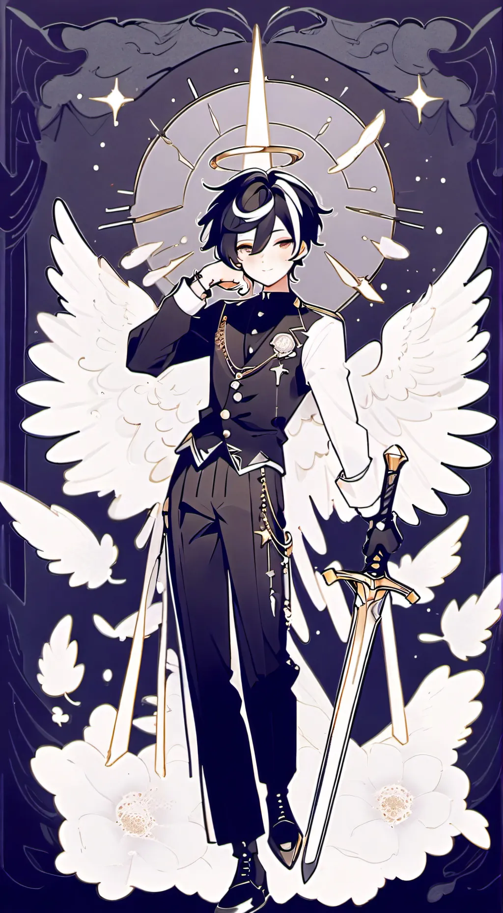 ai character: Raven Stellar background