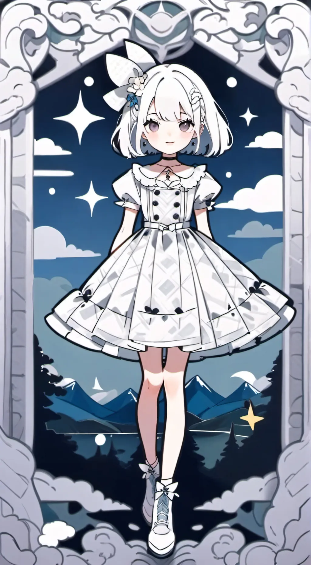 ai character: Dandys world background