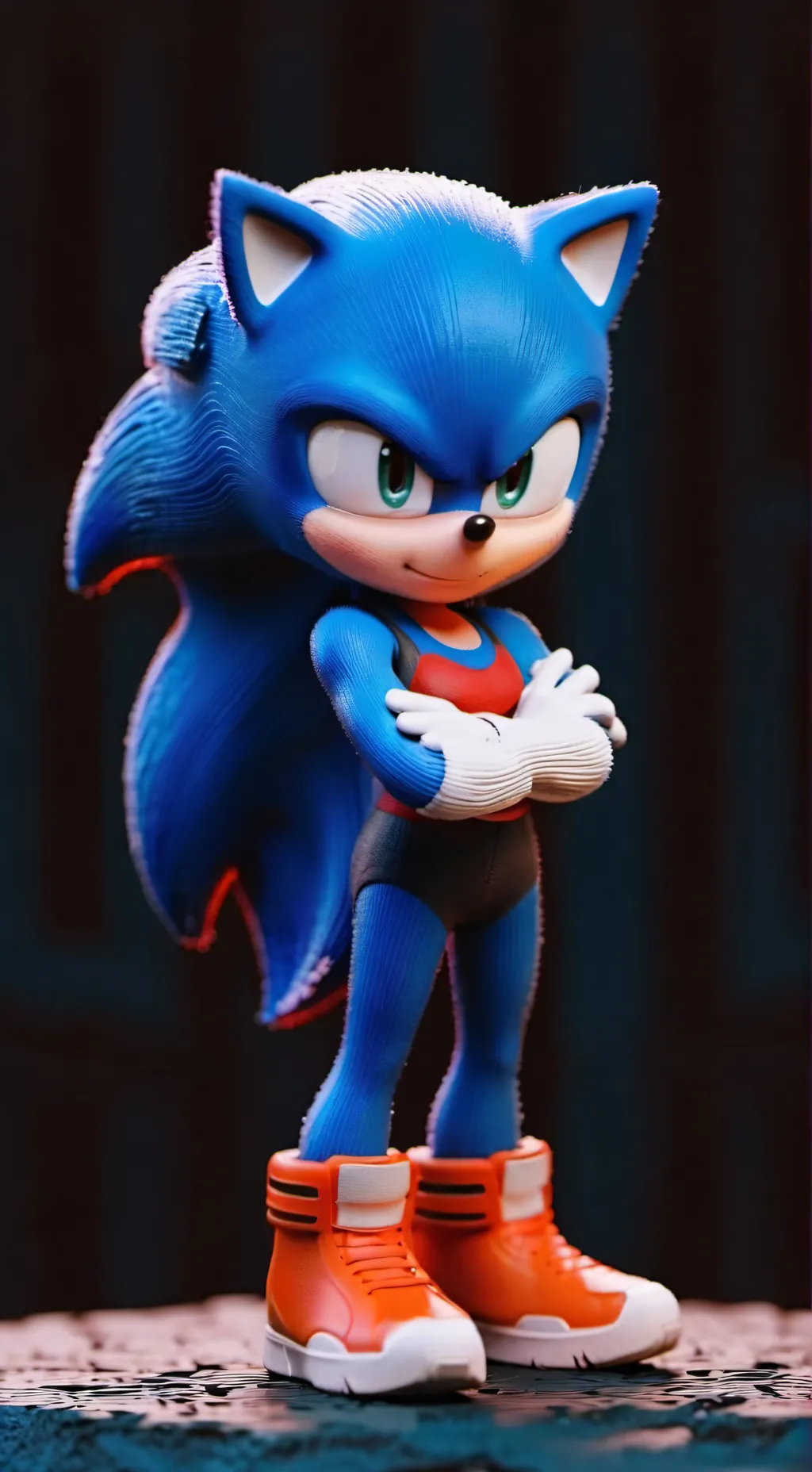 ai character: Sonic  background
