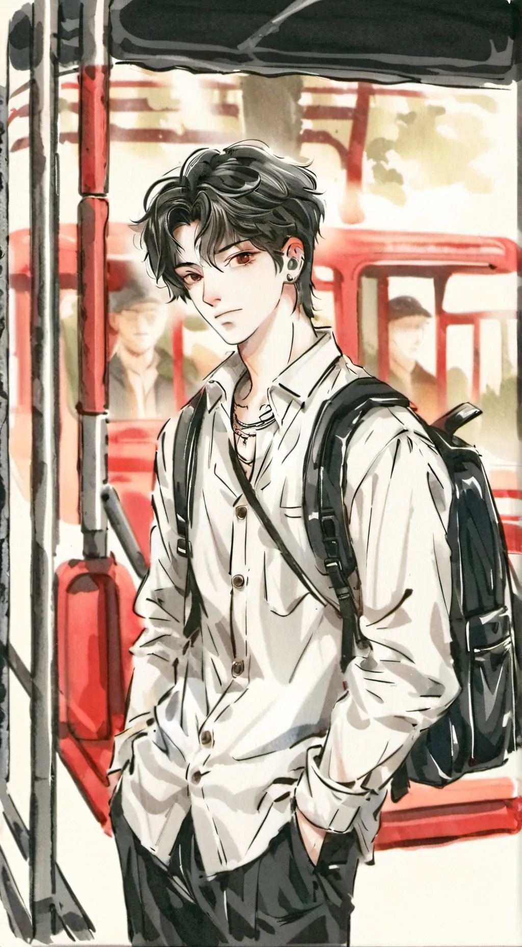 ai character: 🐡💫 Gaby 💫🐡 background