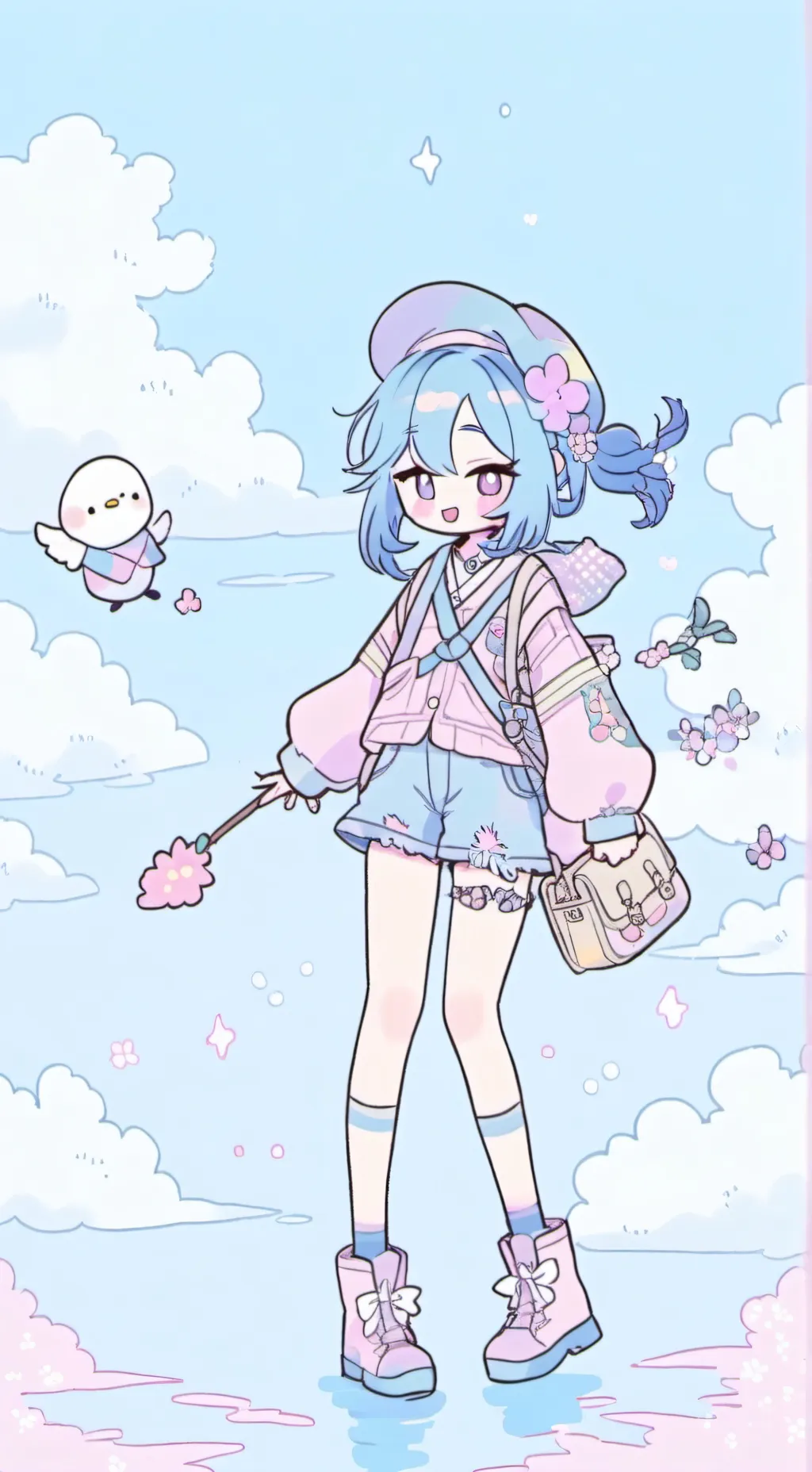 ai character: luna  background