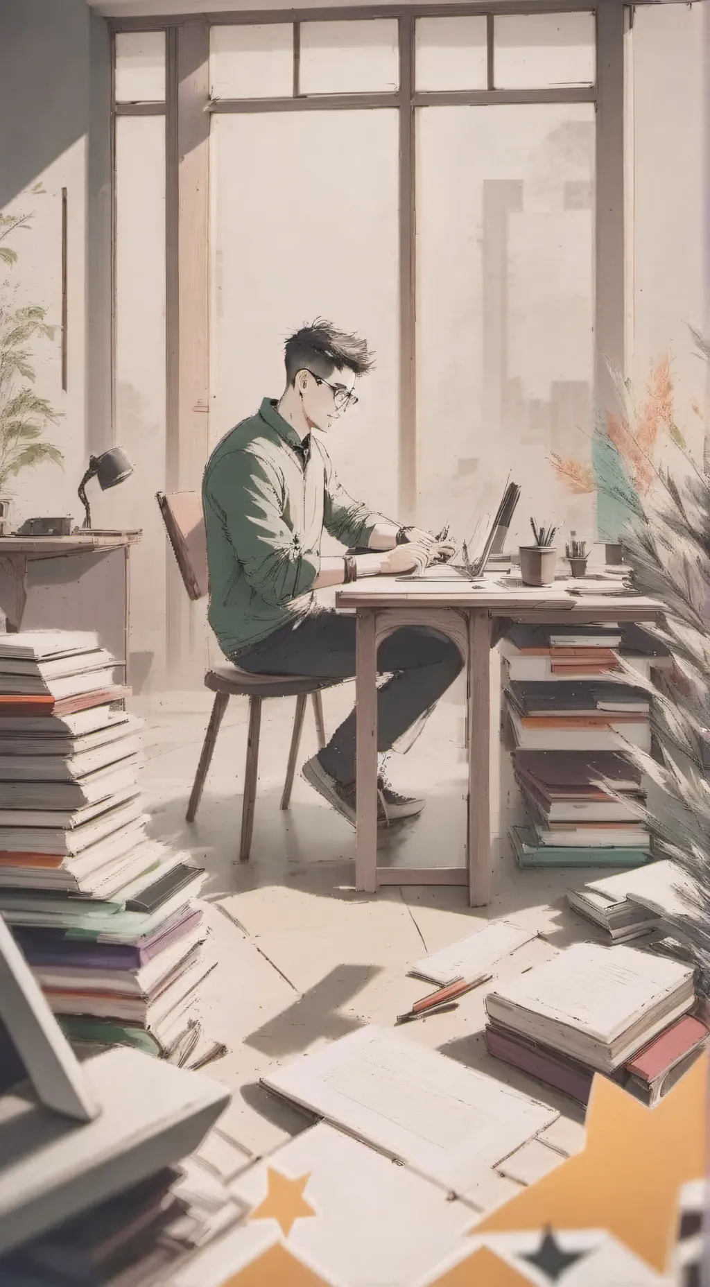 ai character: The Educator's Edg background