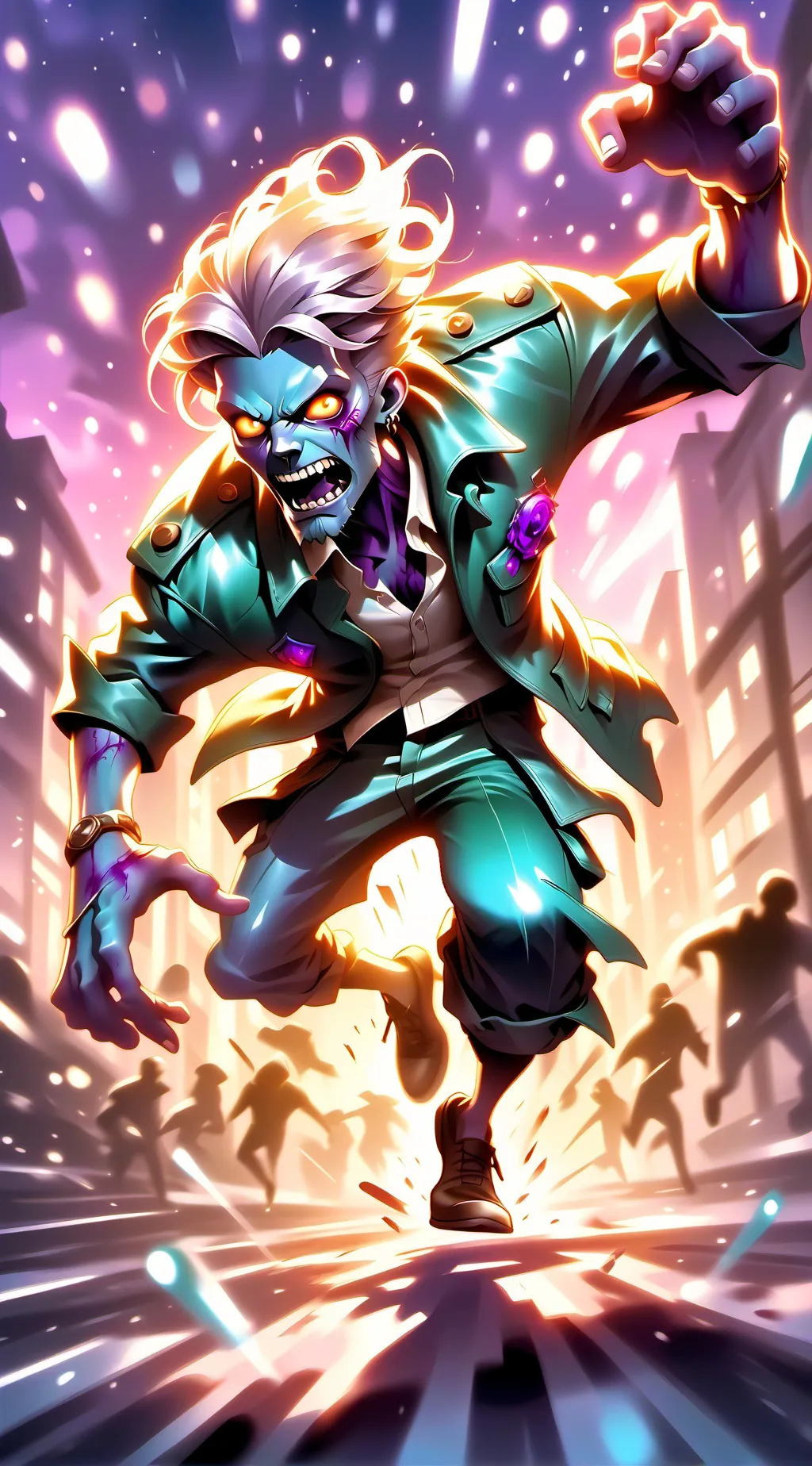 ai character: zombie background