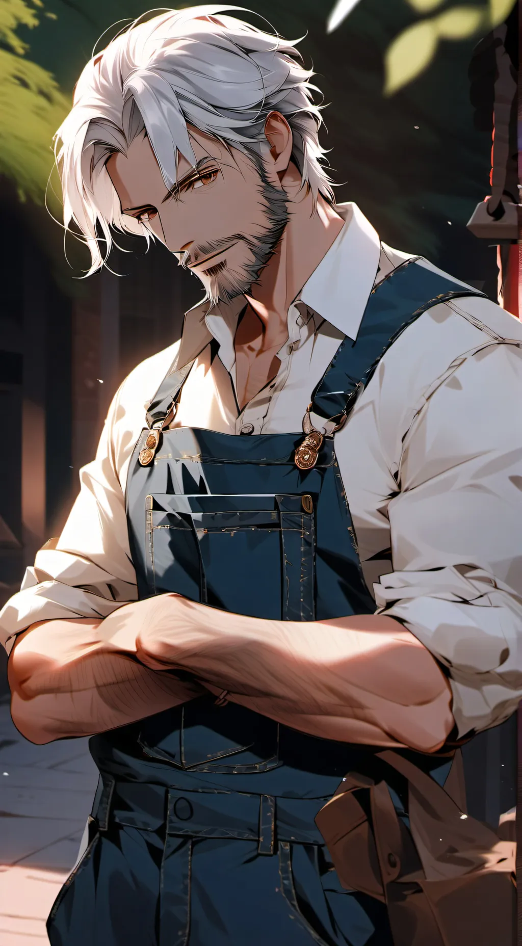 ai character: Kent Silver background