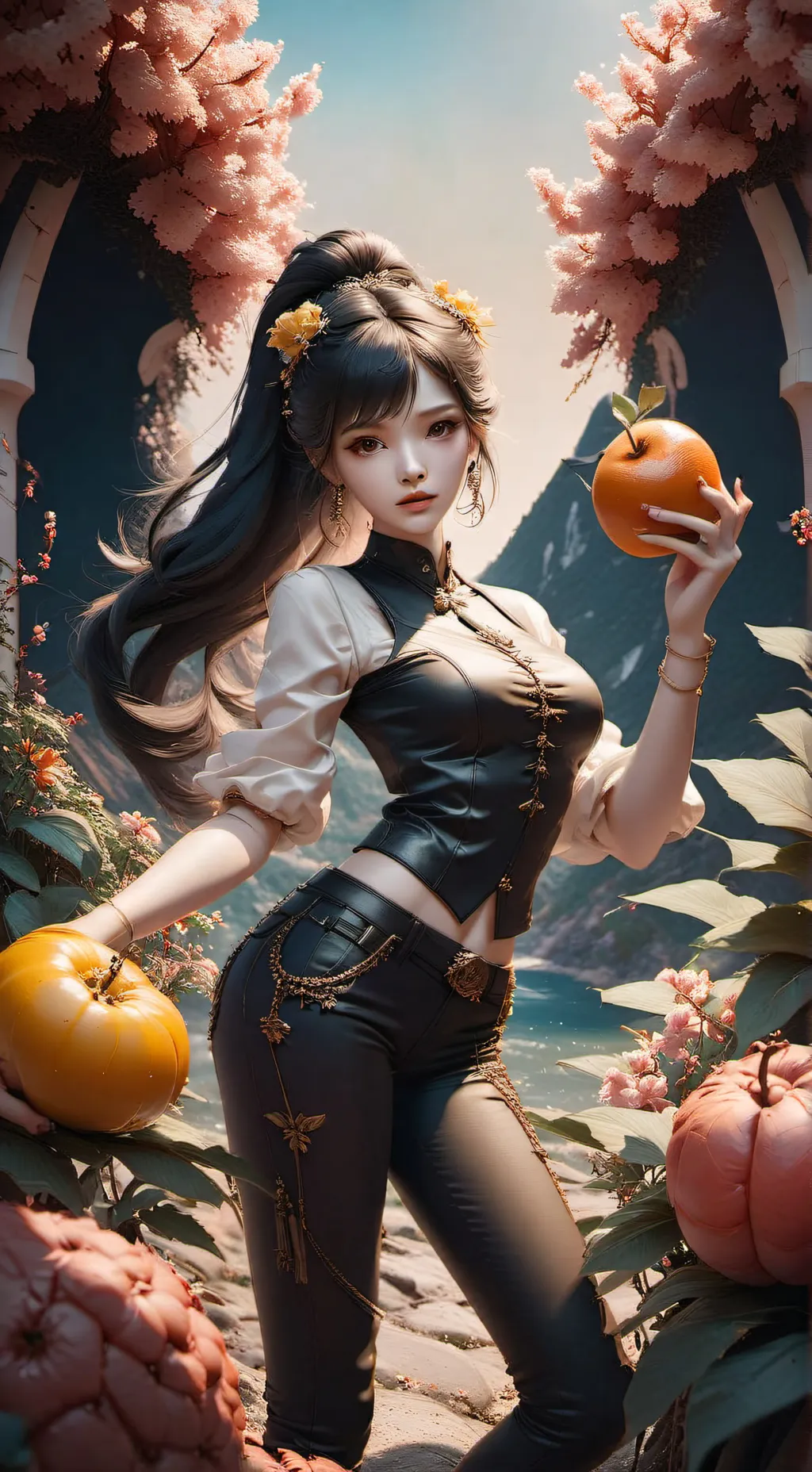 ai character: grow a garden background