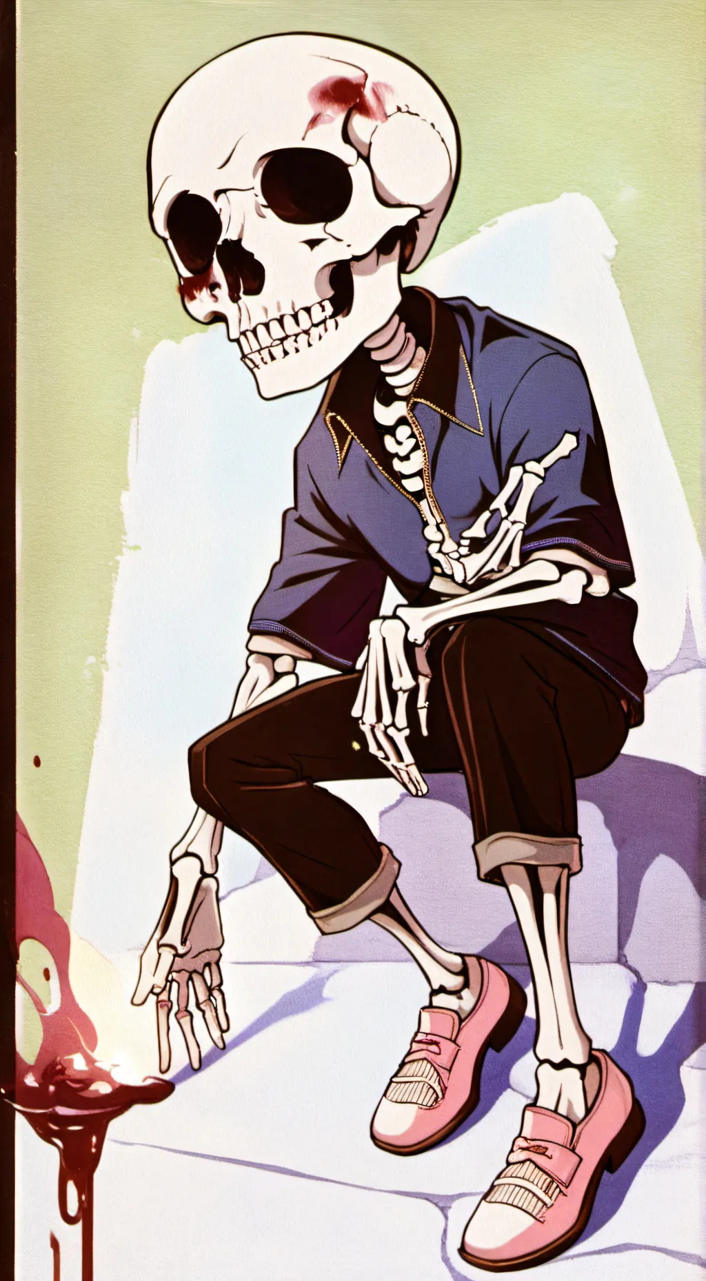 ai character: Sans background