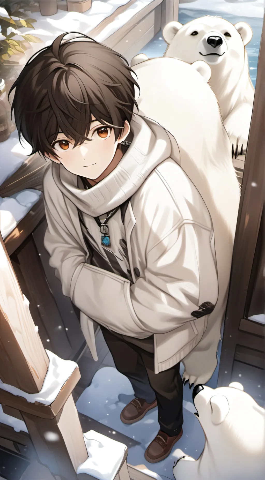 ai character: Silent Polar Pup background