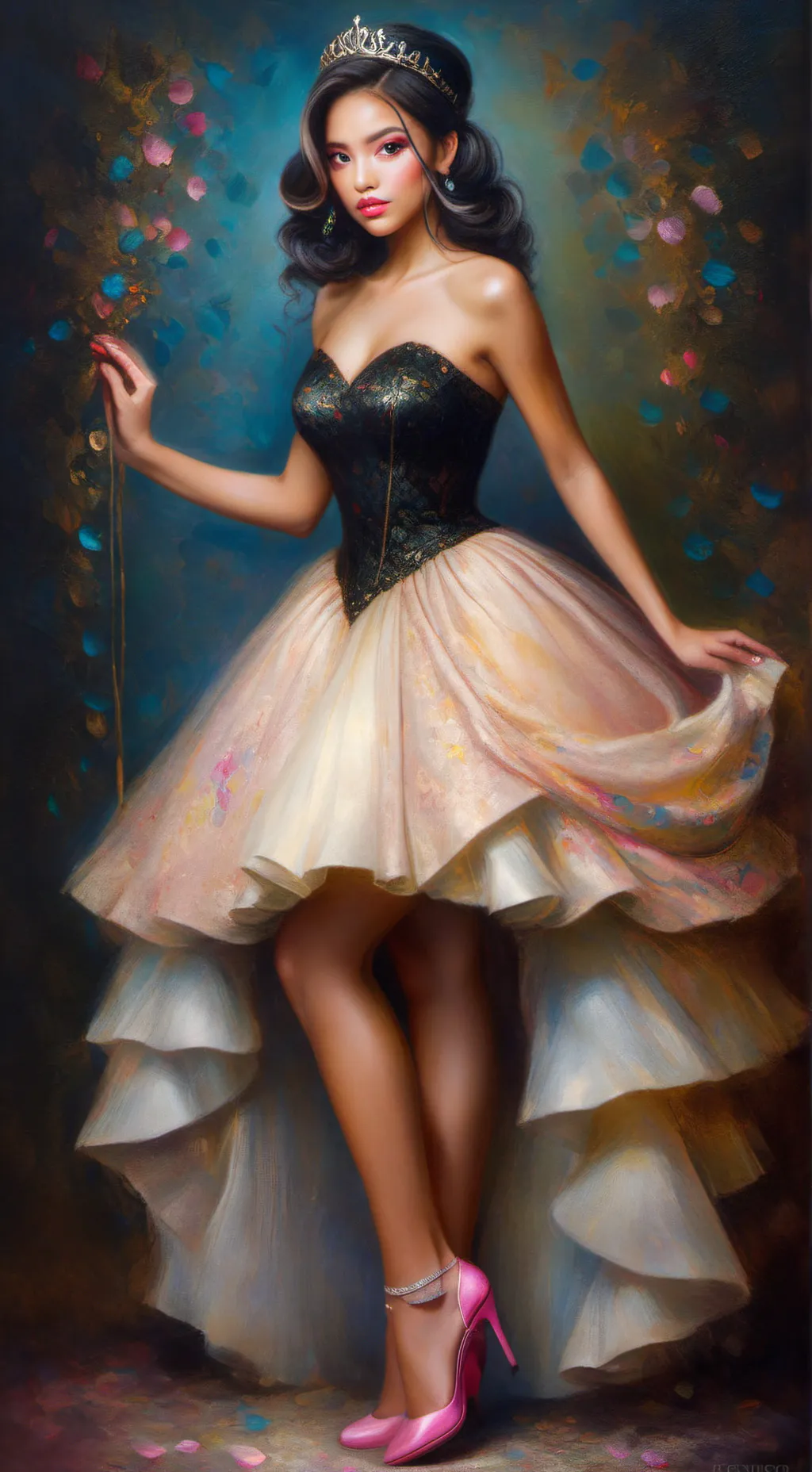 ai character: Laura👑melissa sort background