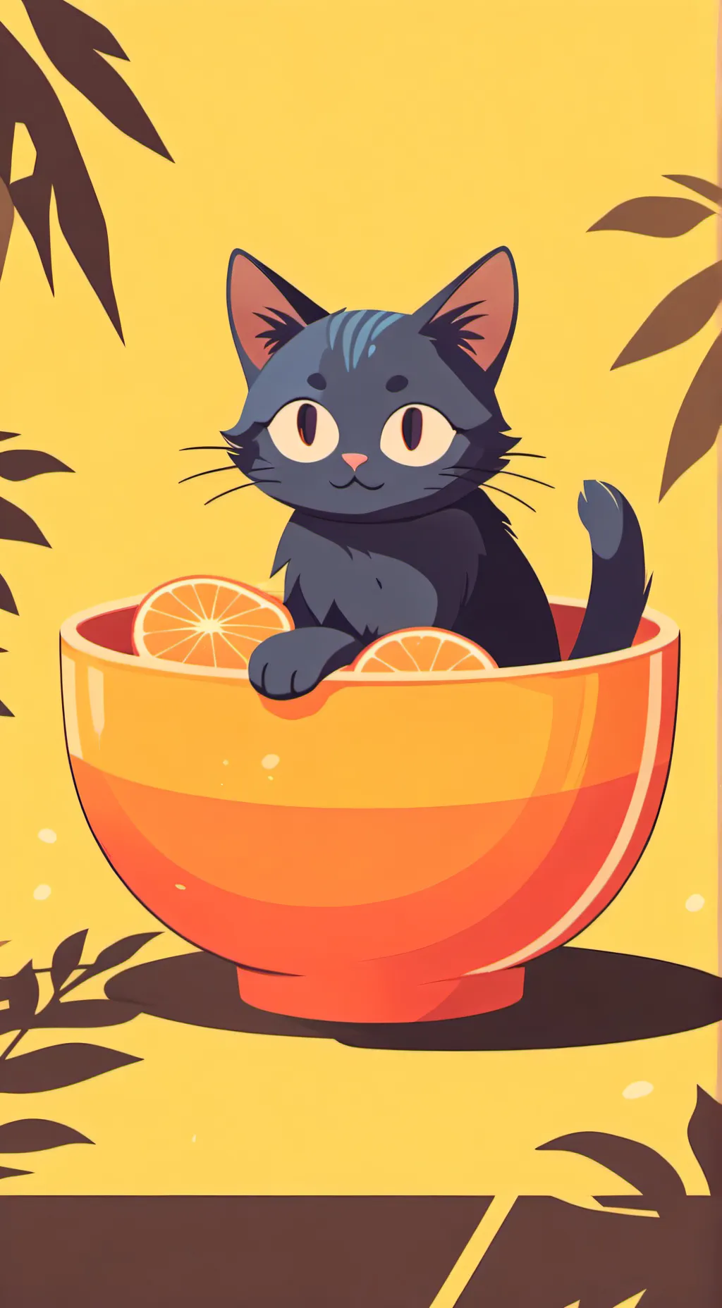 ai character: Waffle the Cat! background