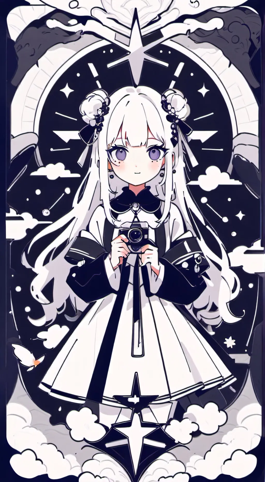 ai character: Crystal background