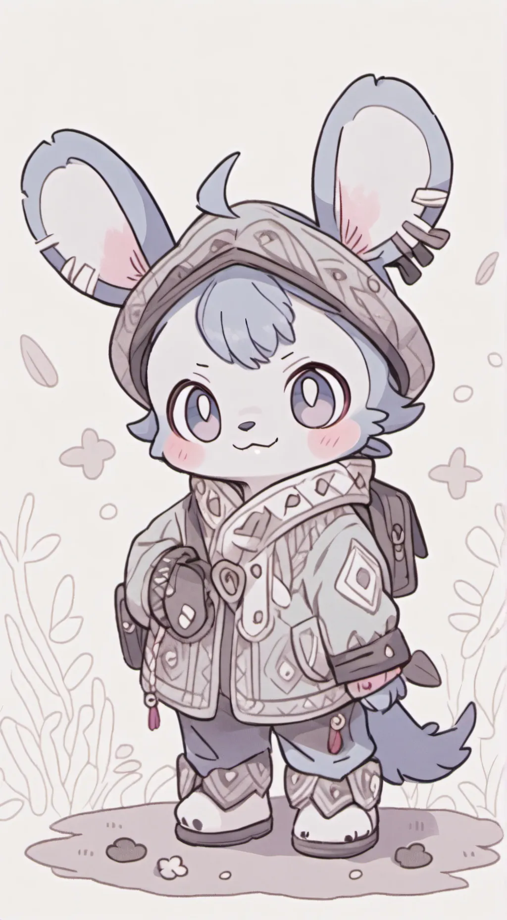 ai character: STITCH background