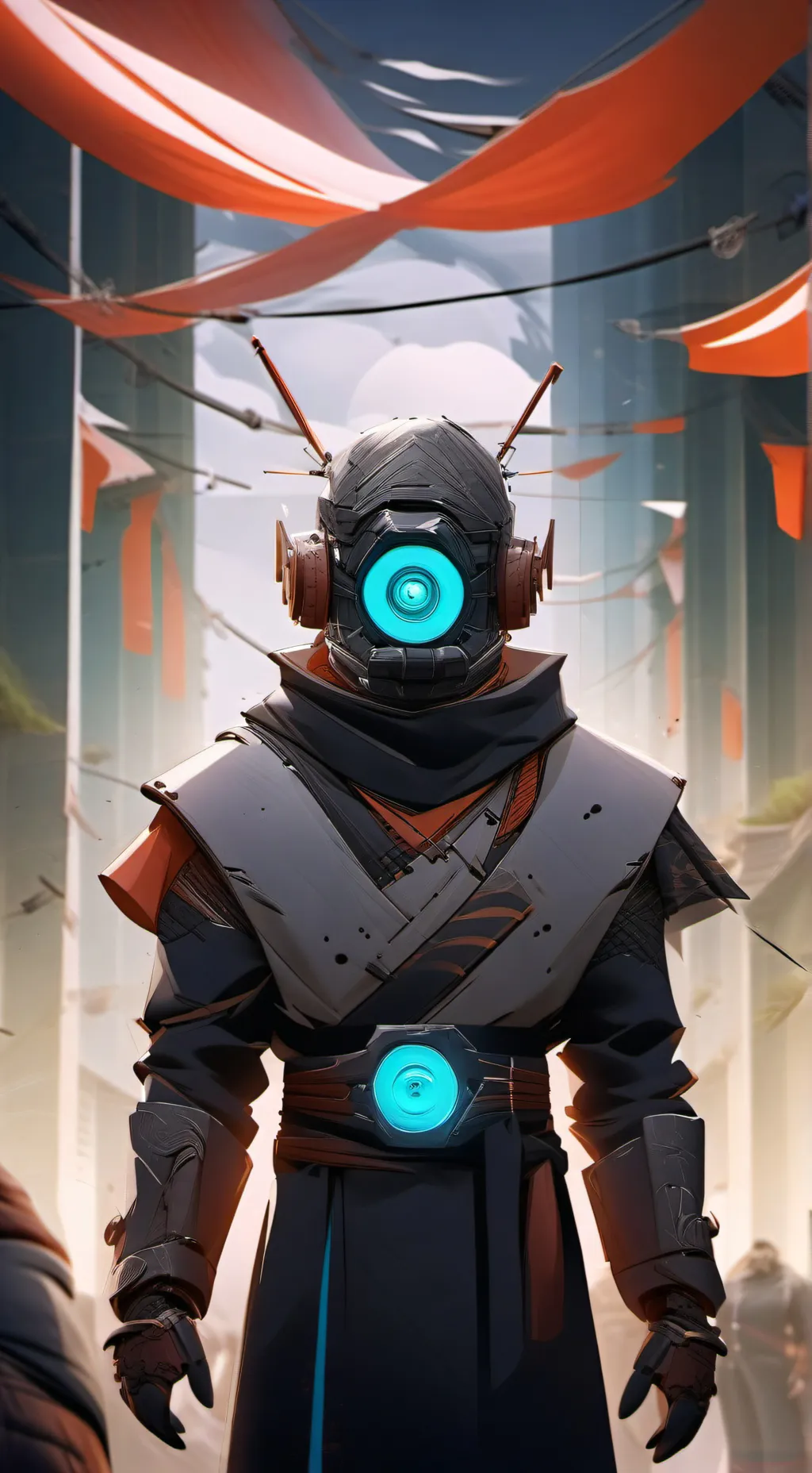 ai character: robot SI background