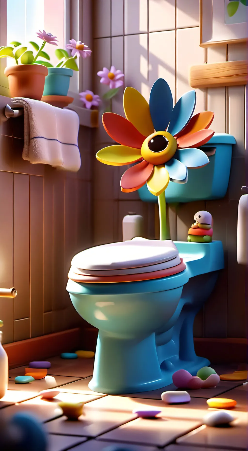 ai character: Dw Skibidi toilet background