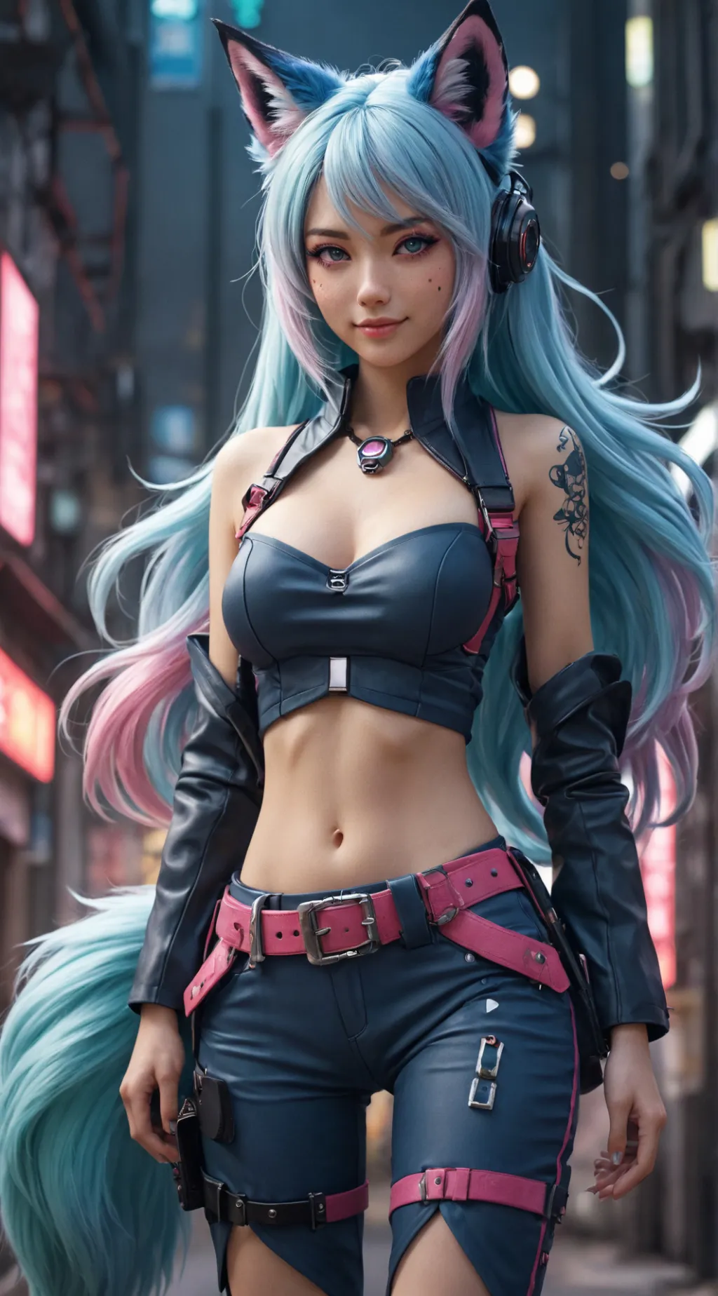 ai character: Rin Neve background