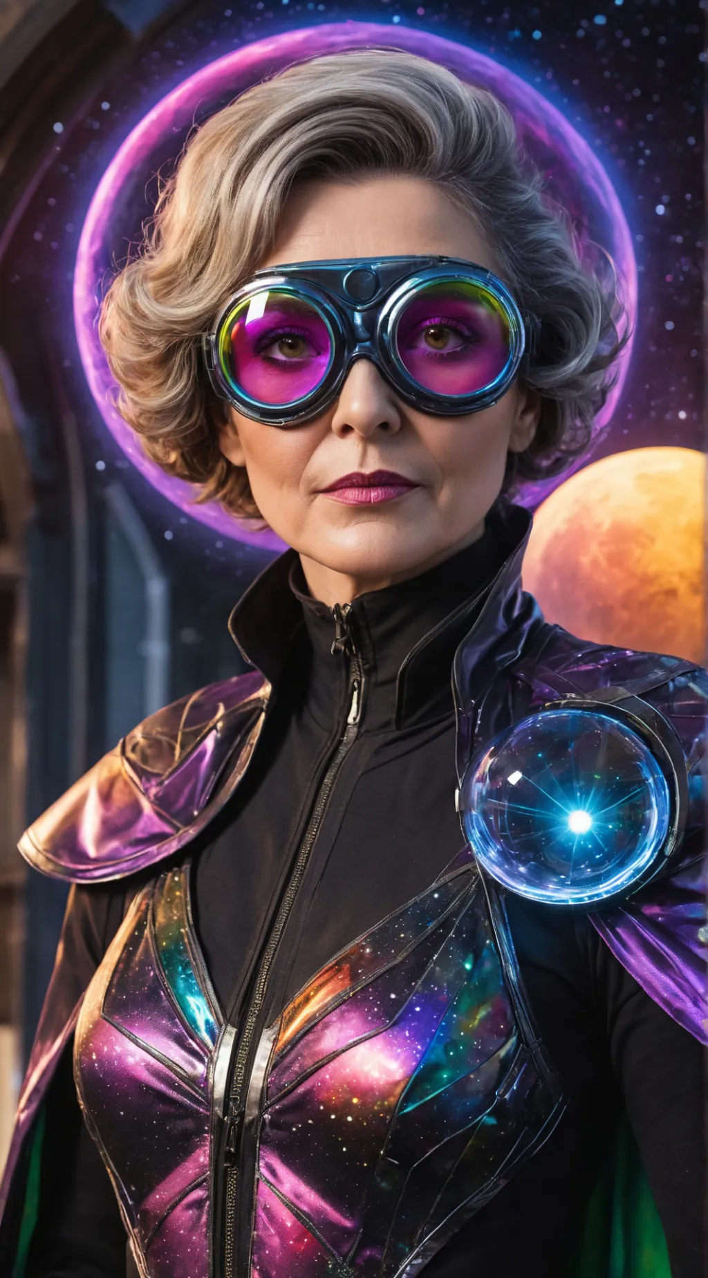 ai character: The Galactic Coffe background