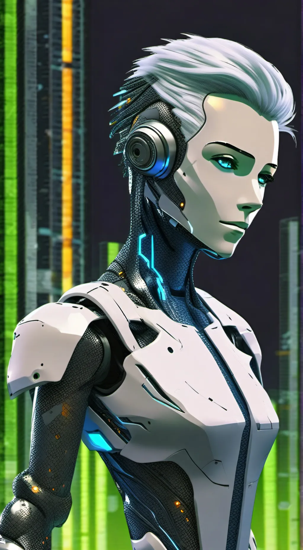 ai character: Chroma background