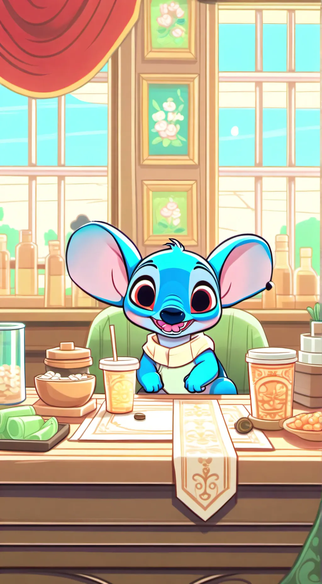 ai character: Explaining Things background