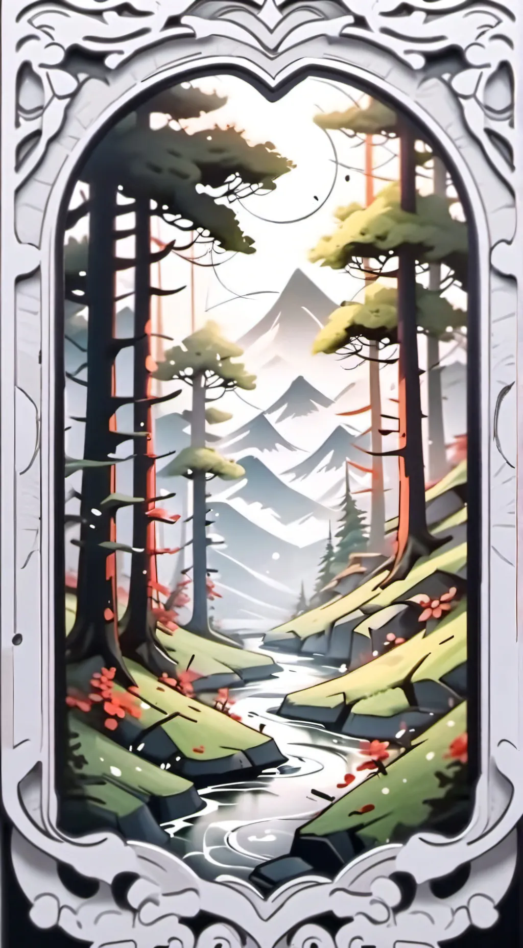 ai character: V and thad  background