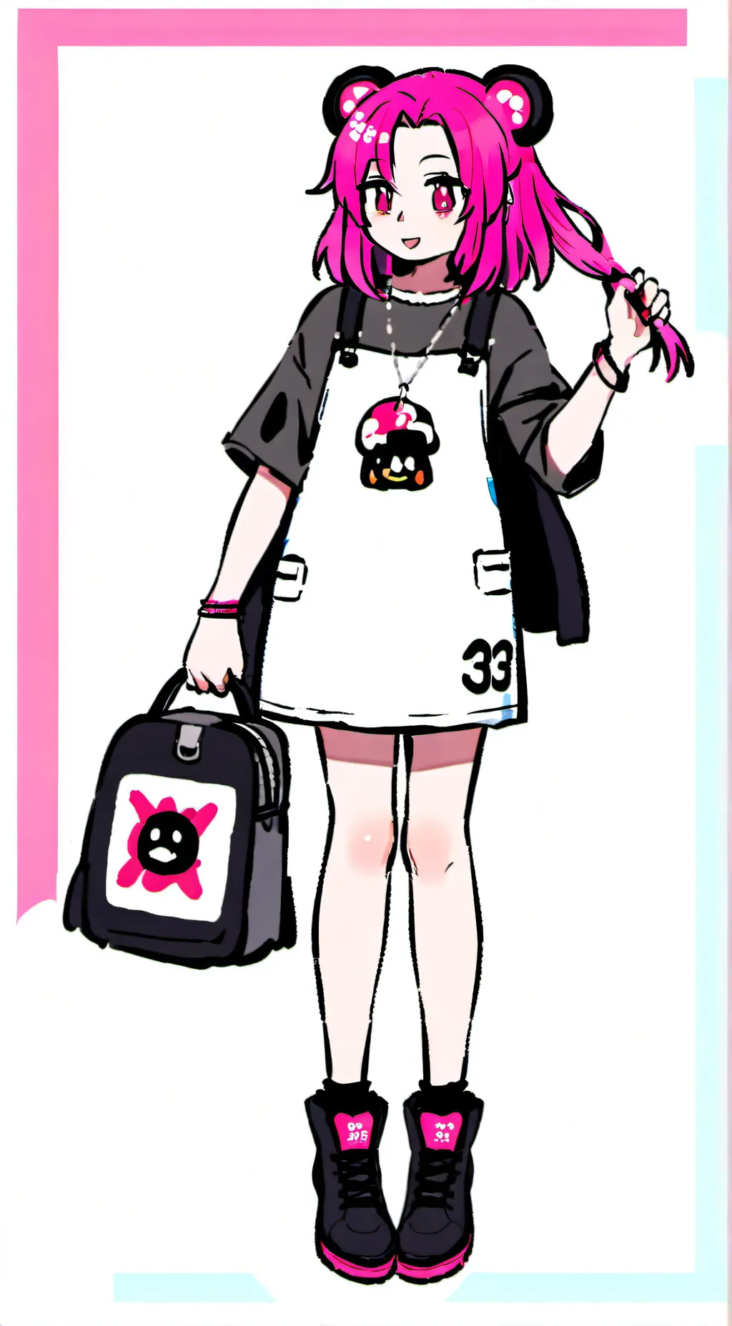 ai character: куро+рома background