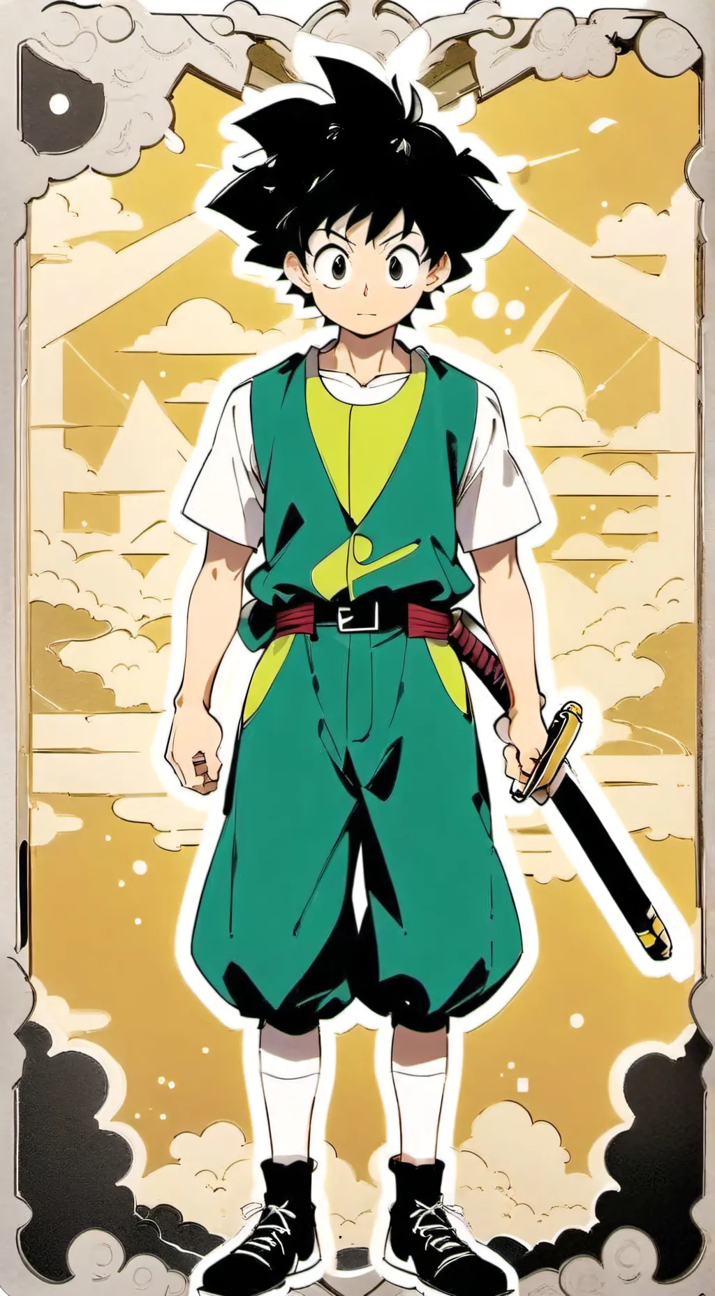 ai character: Deku background