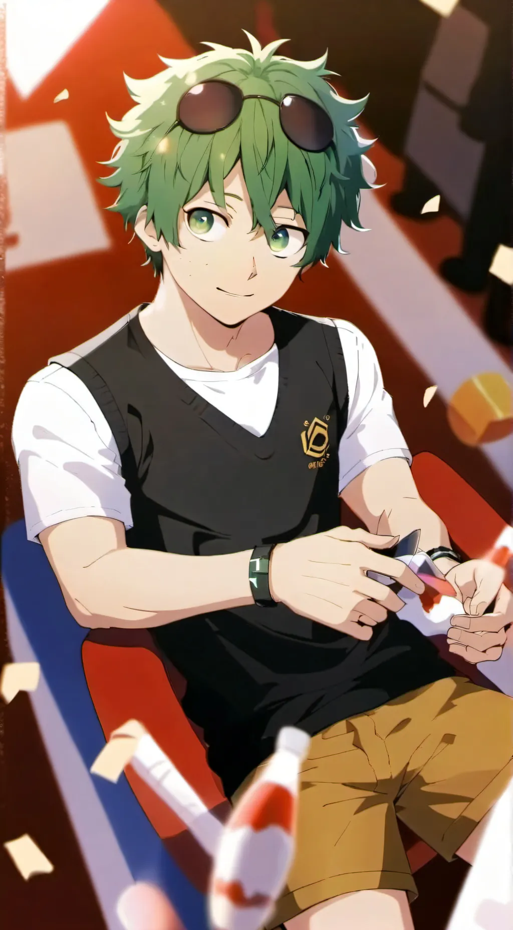 ai character: Deku Almost Dies background