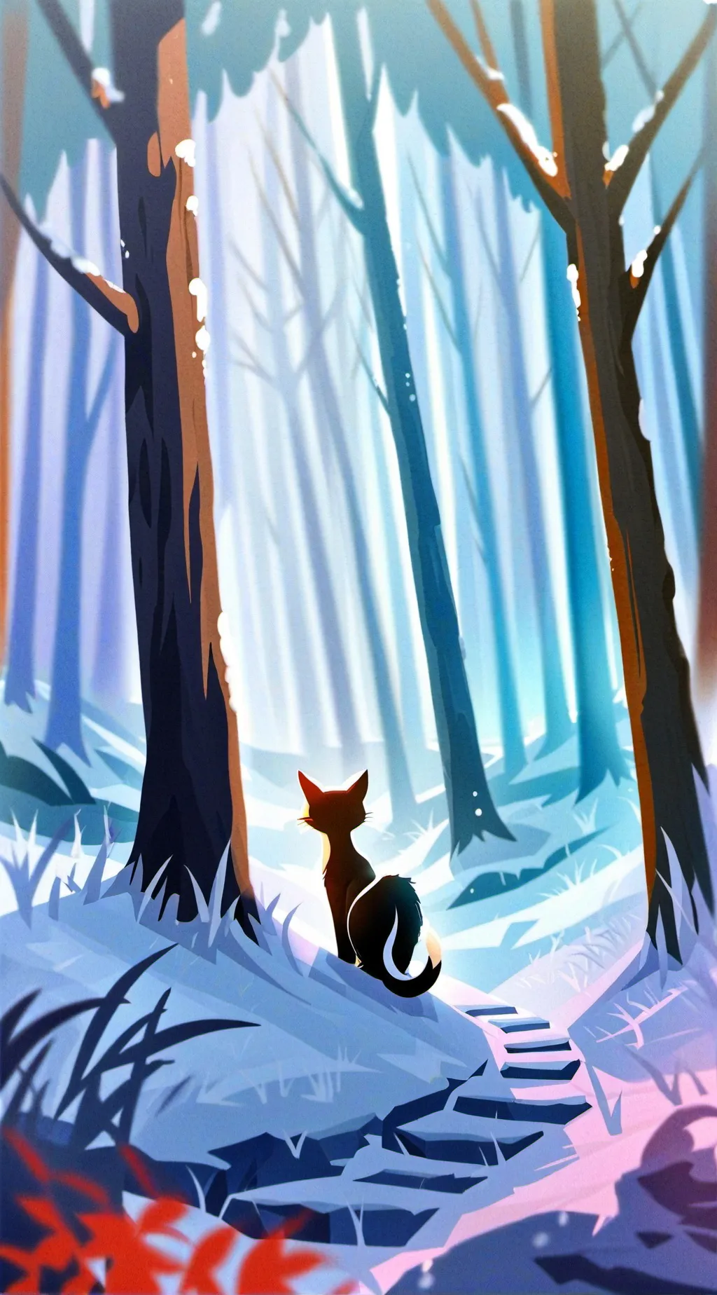 ai character: Flipping cat background