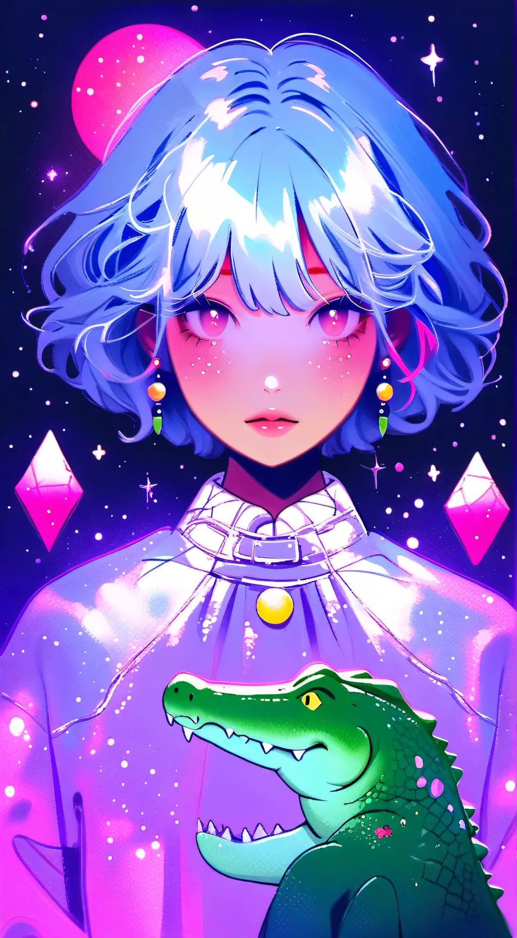 ai character: Misses crocodile  background