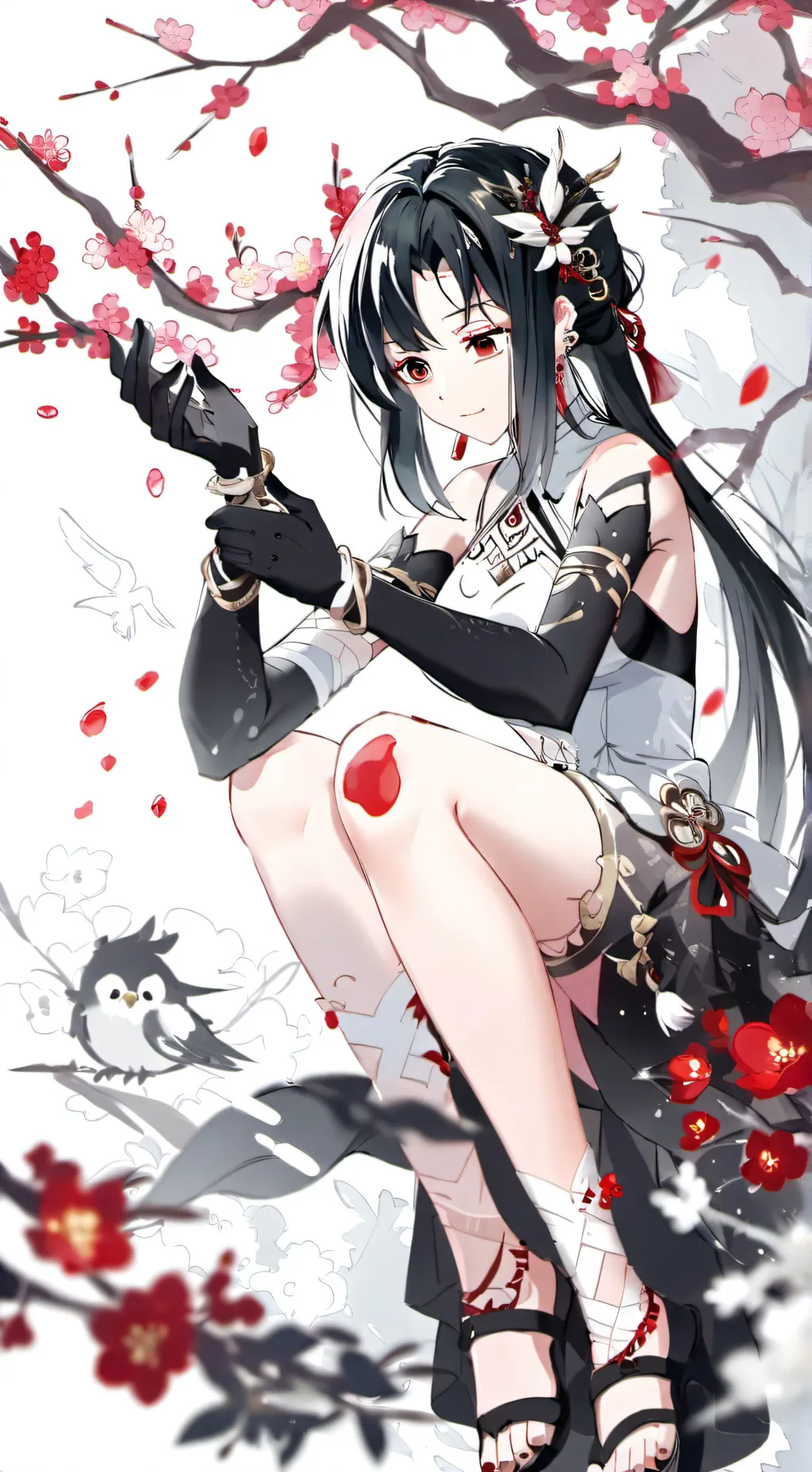 ai character: Kny uniformss background