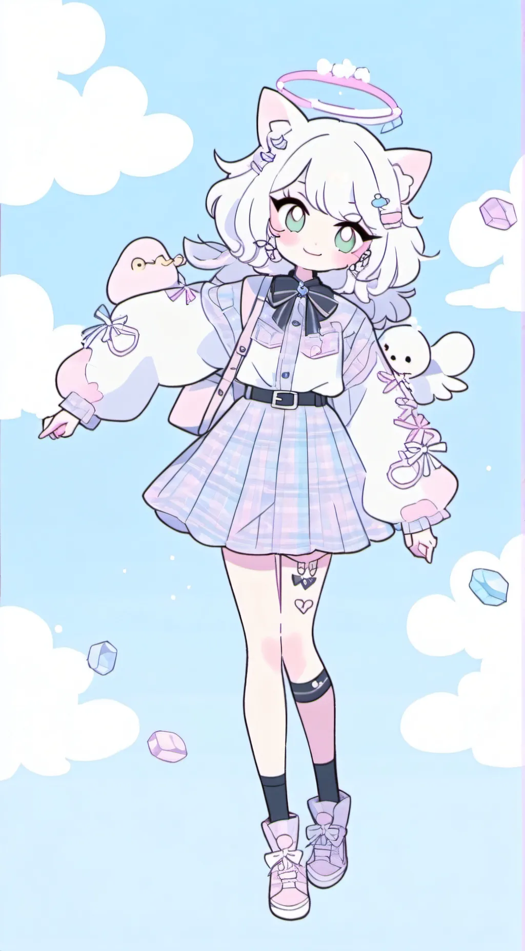 ai character: Blitzo x Verosika background