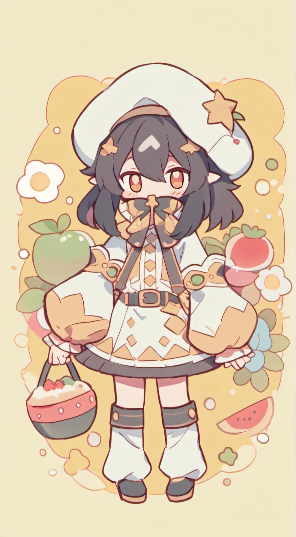 ai character: miss circle  background